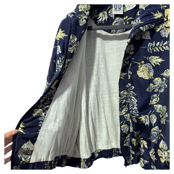 Vintage R&R‎ Sport light lined floral spring jacket size 18 (16/18) - Picture 4 of 5